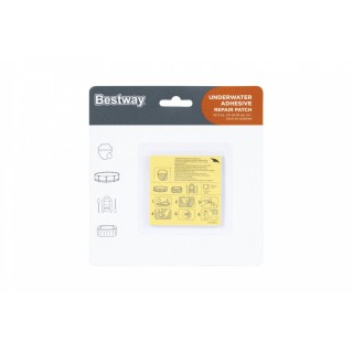 Zestaw 10 Wodoodpornych Łatek naprawczych do materiału PVC 6,5x6,5cm BESTWAY