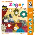 Gra edukacyjna "Zegar" dla dzieci 5-9 lat + Nauka odczytywania czasu i pór dnia + Gra planszowa dla 2-4 osób
