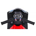 Motor BMW HP4 na akumulator dla dzieci Czerwony + 3 Koła + LED + MP3 USB + Ekoskóra