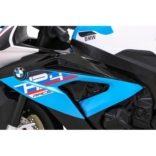 Motor BMW HP4 na akumulator dla dzieci Niebieski + Pomocnicze kółka + Wolny Start + EVA + MP3 LED