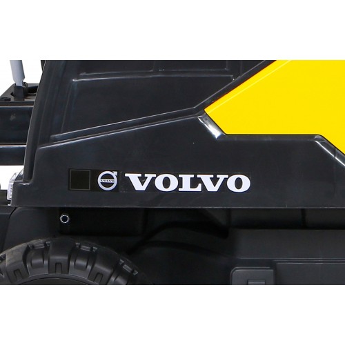 Koparka Volvo na akumulator Żółta + Ruchoma łyżka + 2 baseniki + 150 piłek + Pilot + Radio MP3 + LED