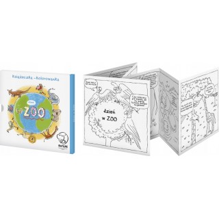 Kolorowanka-harmonijka "Dzień w ZOO" książeczka dla dzieci