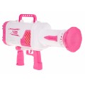 Maszyna do Baniek mydlanych Pistolet dla dzieci 3+ różowy Broń z wiatraczkiem + Płyn do baniek
