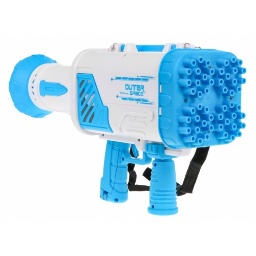 Maszyna do Baniek mydlanych Pistolet dla dzieci 3+ niebieski Broń z wiatraczkiem + Płyn do baniek