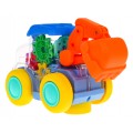 Interaktywna kolorowa Koparka z napędem dla dzieci 3+ Koła zębate + ruchoma łyżka
