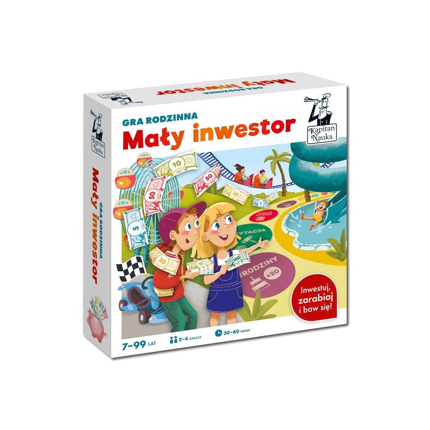 Planszowa gra edukacyjna "Mały inwestor" nauka przedsiębiorczości dla dzieci 7+