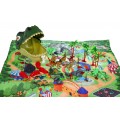 Zestaw figurek "Świat dinozaurów" dla dzieci 3+ Głowa dinozaura + mata krajobrazowa
