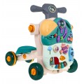 Interaktywna zabawka 5w1 dla dzieci 18m+ Chodzik Jeździk Hulajnoga Stolik Tablica sensoryczna