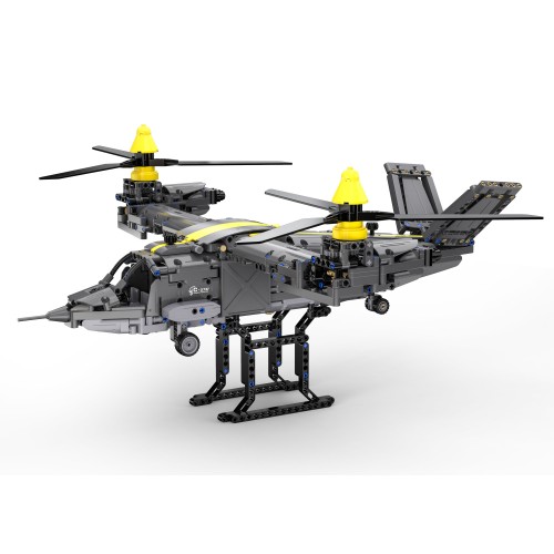 Klocki techniczne CaDA 1424 el. Helikopter Tiltrotor Aircraft dla dzieci 6+ Ruchome części