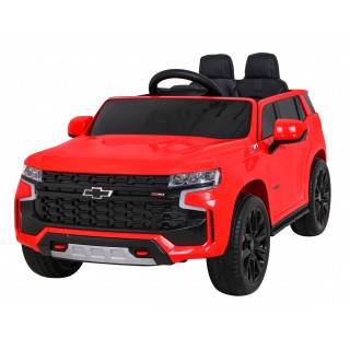 Chevrolet Tahoe Elektryczne Autko dla dzieci Czerwony + Pilot + EVA + Radio MP3 + LED