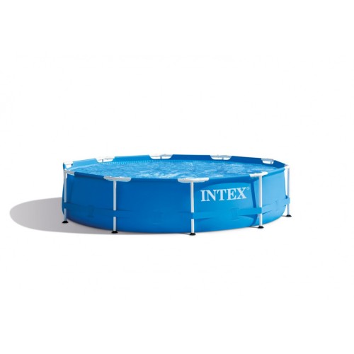 Metal Frame 10Ft 305 x 76 cm rack pool with INTEX pump