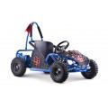 Gokart Fast Dragon na akumulator Niebieski 30km/h + Silnik 1000W + Koła pompowane + Regulacja siedzenia + Pasy