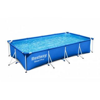 Basen Stelażowy Family Steel Pro BESTWAY 400x211x81cm + Zestaw naprawczy