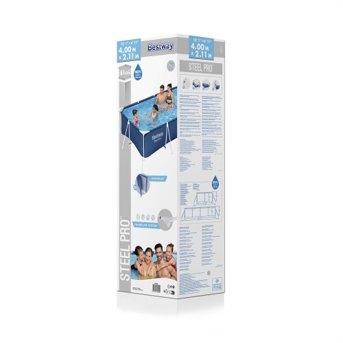 Frame Pool 400x211x81cm Family BESTWAY