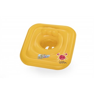 Dmuchane Siedzisko do pływania dla niemowląt 1-2 lat BESTWAY Kwadrat 76x76cm + Pielucha