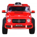 Mercedes G63 AMG Autko na akumulator Czerwony + Pilot + 6 kół EVA + Wolny Start + MP3 LED