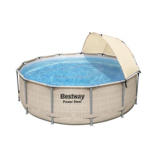 Frame Pool with Visor 13FT 396x107 cm Power Steel BESTWAY