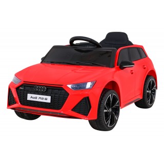 Audi RS 6 Elektryczny Samochodzik dla dzieci Czerwony + Pilot + Koła EVA + Wolny Start + Audio LED