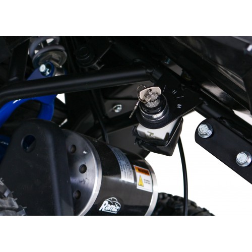 Quad HIPERFECT na akumulator Niebieski 35km/h + Silnik bezszczotkowy 1000W + Koła pompowane + Regulacja siedzenia