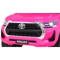 Toyota Hilux na akumulator dla dzieci, Różowy Pickup + Napęd 4x4 + Pilot