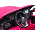 Toyota Hilux na akumulator dla dzieci, Różowy Pickup + Napęd 4x4 + Pilot