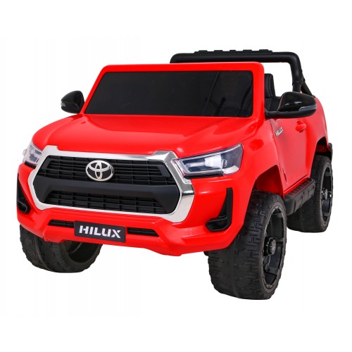 Toyota Hilux na akumulator dla dzieci Czerwony Pickup + Napęd 4x4 + Pilot