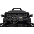 Autko terenowe Geoland Power dla 2 dzieci Czarny + Pilot + Silniki 2x200W + Bagażnik + Radio MP3 + LED