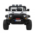 Autko terenowe Geoland Power dla 2 dzieci Biały + Pilot + Silniki 2x200W + Bagażnik + Radio MP3 + LED