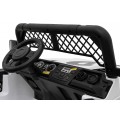 Autko terenowe Geoland Power dla 2 dzieci Biały + Pilot + Silniki 2x200W + Bagażnik + Radio MP3 + LED