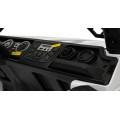 Autko terenowe Geoland Power dla 2 dzieci Biały + Pilot + Silniki 2x200W + Bagażnik + Radio MP3 + LED
