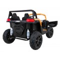 Buggy ATV Strong Racing dla 2 dzieci Złoty + Silnik bezszczotkowy + Pompowane koła + Audio LED