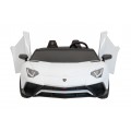 Auto Lamborghini Aventador SV na akumulator dla 2 dzieci Biały
