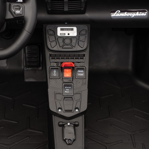 Auto Lamborghini Aventador SV na akumulator dla 2 dzieci Czerwony + Pilot 2,4 GHz + Pianka EVA + Audio LED