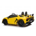 Lamborghini SVJ DRIFT dla 2 dzieci Żółty + Funkcja driftu + Pilot + MP3 LED + Wolny Start