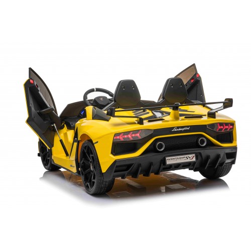 Lamborghini SVJ DRIFT dla 2 dzieci Żółty + Funkcja driftu + Pilot + MP3 LED + Wolny Start