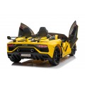 Lamborghini SVJ DRIFT dla 2 dzieci Żółty + Funkcja driftu + Pilot + MP3 LED + Wolny Start