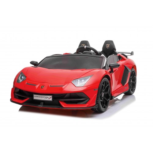 Lamborghini SVJ DRIFT dla 2 dzieci Czerwony + Funkcja driftu + Pilot + MP3 LED + Wolny Start