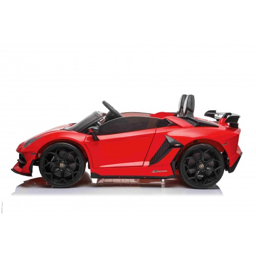 Lamborghini SVJ DRIFT dla 2 dzieci Czerwony + Funkcja driftu + Pilot + MP3 LED + Wolny Start