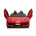 Lamborghini SVJ DRIFT dla 2 dzieci Czerwony + Funkcja driftu + Pilot + MP3 LED + Wolny Start