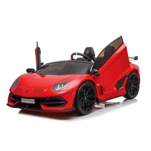 Lamborghini SVJ DRIFT dla 2 dzieci Czerwony + Funkcja driftu + Pilot + MP3 LED + Wolny Start