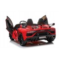 Lamborghini SVJ DRIFT dla 2 dzieci Czerwony + Funkcja driftu + Pilot + MP3 LED + Wolny Start