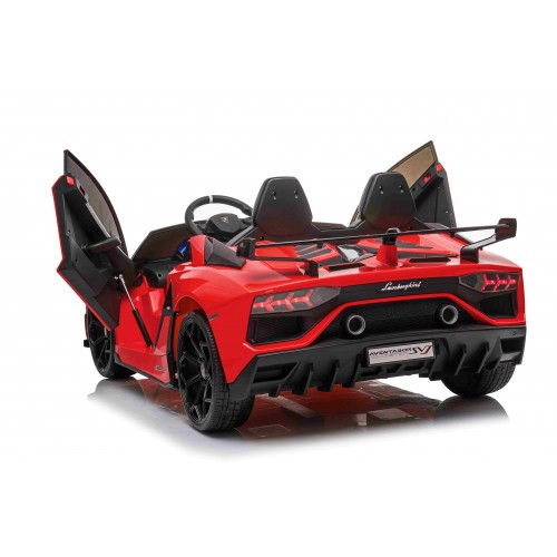 Lamborghini SVJ DRIFT dla 2 dzieci Czerwony + Funkcja driftu + Pilot + MP3 LED + Wolny Start