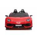 Lamborghini SVJ DRIFT dla 2 dzieci Czerwony + Funkcja driftu + Pilot + MP3 LED + Wolny Start