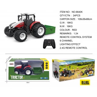 Traktor Czerwony R/C + Akcesoria