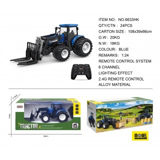 Traktor Niebieski R/C Z Turem