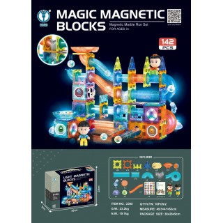 Klocki Magnetyczne Zestaw 142el.