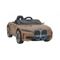 Autko BMW i4 na akumulator dla dzieci Złoty