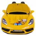 Perfecta Auto dla 2 dzieci Żółta + Pompowane koła + Silnik bezszczotkowy + MP3 LED + Wolny Start