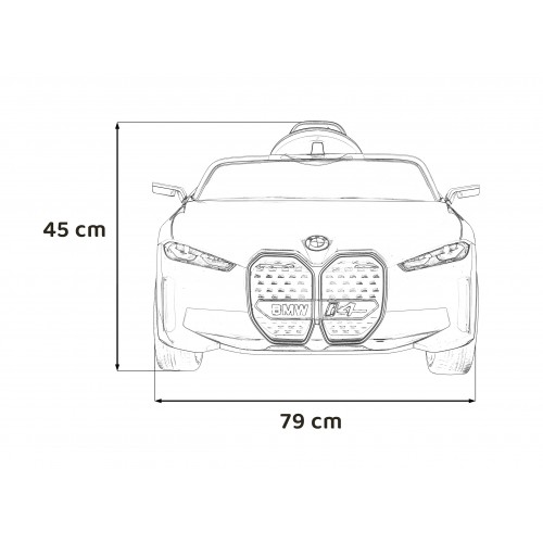 Autko BMW i4 na akumulator dla dzieci Złoty