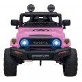 Toyota FJ Cruiser dla dzieci Różowy + Pilot + Napęd 4x4 + Audio LED + EVA + Wolny Start